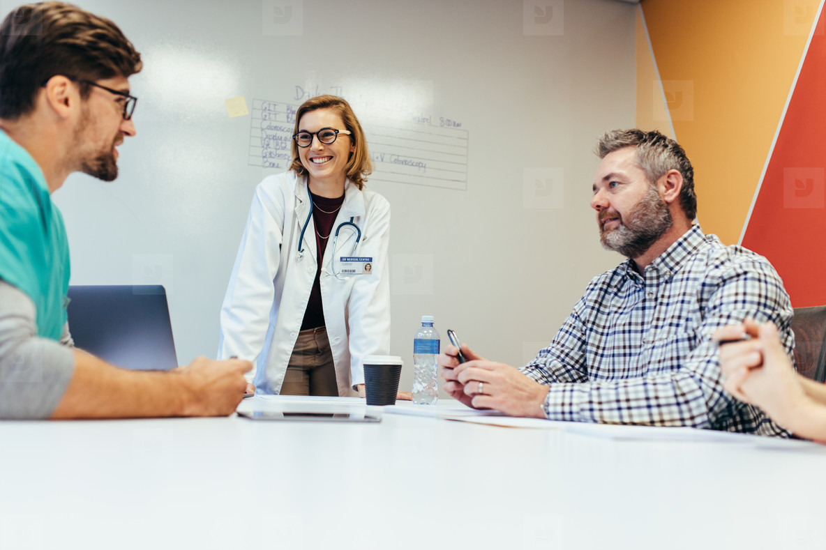 Group of medical staff in a meeting