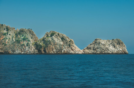 Rocks of cape Cilvarda in Alanya Mediterranean Turkey