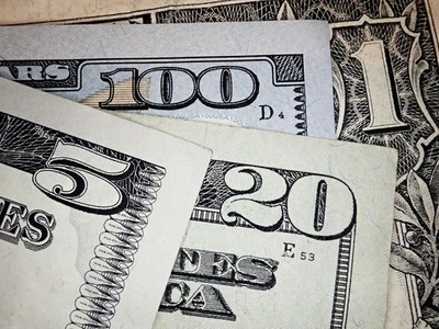 Background of US dollar bills  United states money