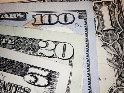 Background of US dollar bills  United states money