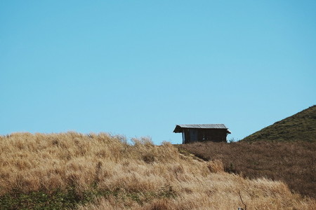 Small hut on mountain