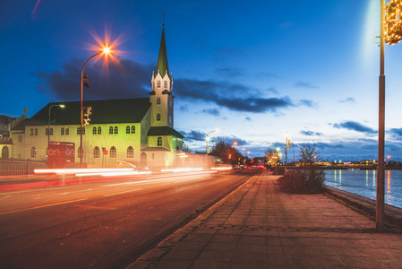 View of Church in Reykjavik