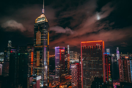 Skyscraper on Hong Kong skyline