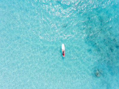 Paddle boarding in Bahamas