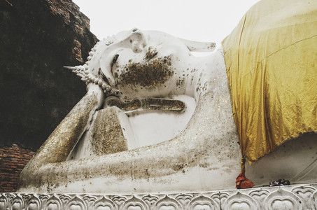 Carved stone Buddha statue
