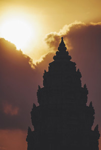 Silhouette Of A Khmer Temple