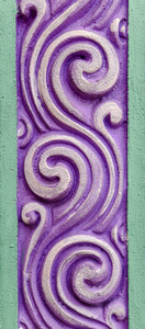 Decorative Floral Wall Detail