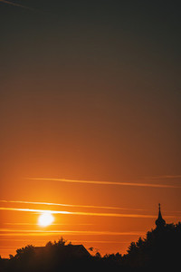 Sunrise Above Catholic Church