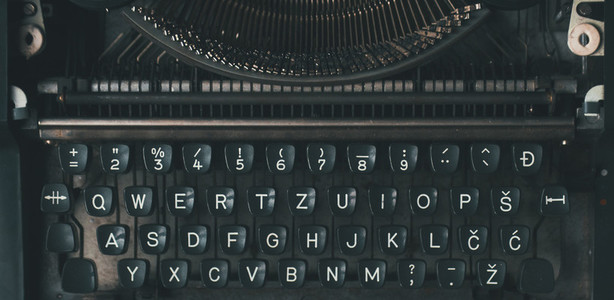 Old Retro Typewriter