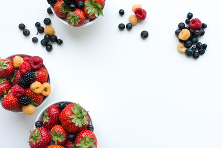 Colorful healthy fresh berries