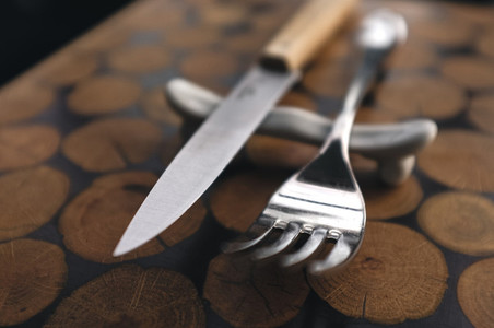 Fork and steak knife