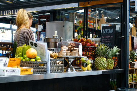Fresh bar with juices and snacks