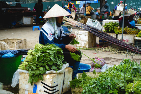 Fresh produce at the asian marke