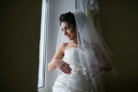 Preparation of adorable bride