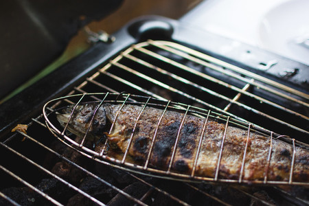Grilling fish in grid