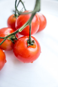 Ripe fresh red cherry tomatoes