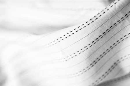 Abstract Black And White Fabric