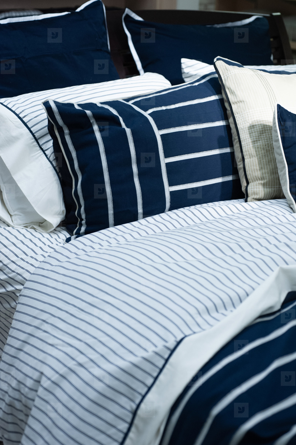 Navy Bedding stock photo (158718) YouWorkForThem