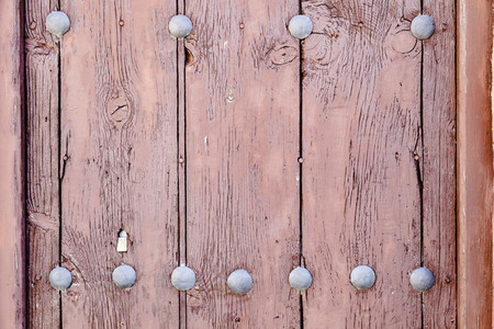 Close up brown wooden door texture