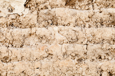 Old adobe brick wall for background or Texture