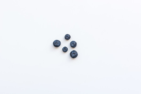 Playful fresh blueberries