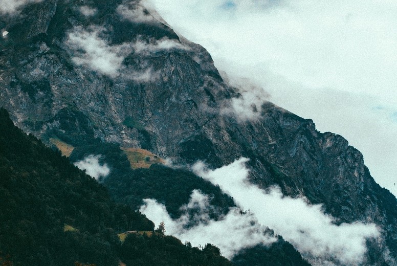 Mountain Range in the fog 04