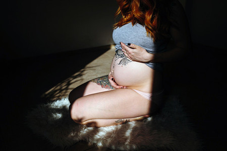 pregnant young woman