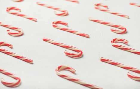 Christmas holiday candy cane pattern texture and background selective focus