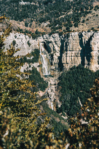 A detail of a cliff