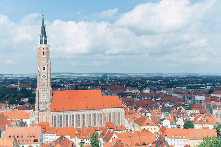 Views of landshut from the hill