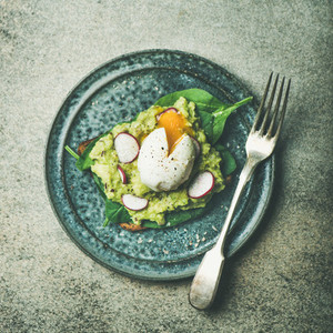 Healthy vegetarian gluten free breakfast avocado toasts  square crop