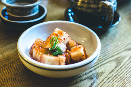 Korean bowl of fermented vegetab