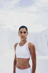 Portrait of a fitness woman standing