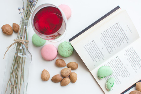 Sweet pause with macarons