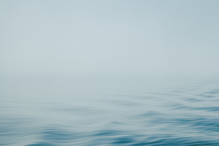 Detail of calm sea with light wa