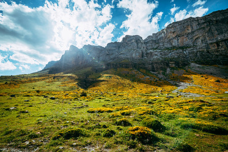 View of Circo de Soaso Ordesa National Park Aragon Pyrenees