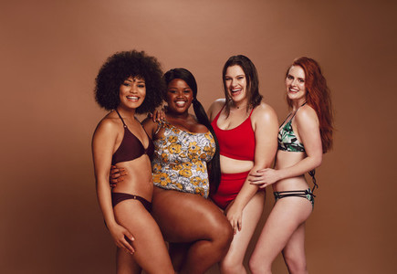 Diverse women in swimwear