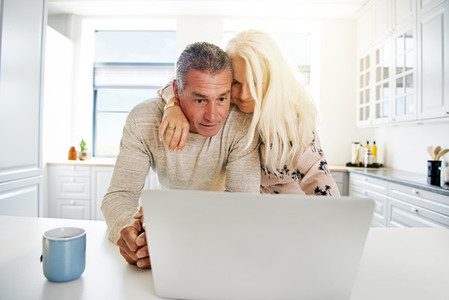 Elderly couple browsing the Internet