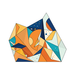 Colored Geometric Crystal 02