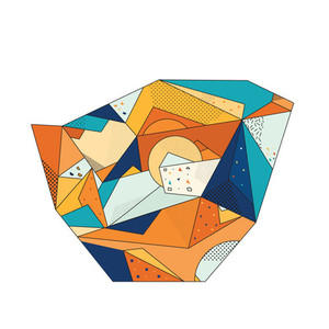 Colored Geometric Crystal 06