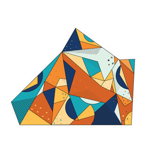 Colored Geometric Crystal 08