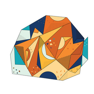 Colored Geometric Crystal 10