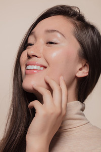 Asian woman with healthy skin