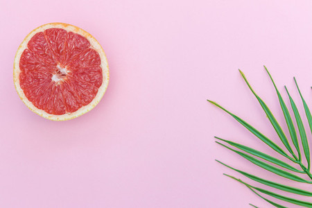 Pink grapefruit minimal food