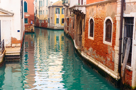 Colourful and relaxing canal in Venice