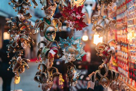 Small carnival masks  venetian souvenirs