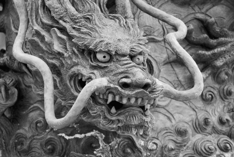 Dragon stone carvingn #01