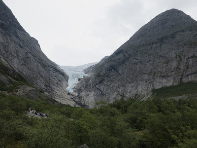 Scenic view Jostedalsbreen Glacier 01