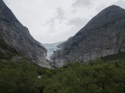 Scenic view Jostedalsbreen Glacier 01