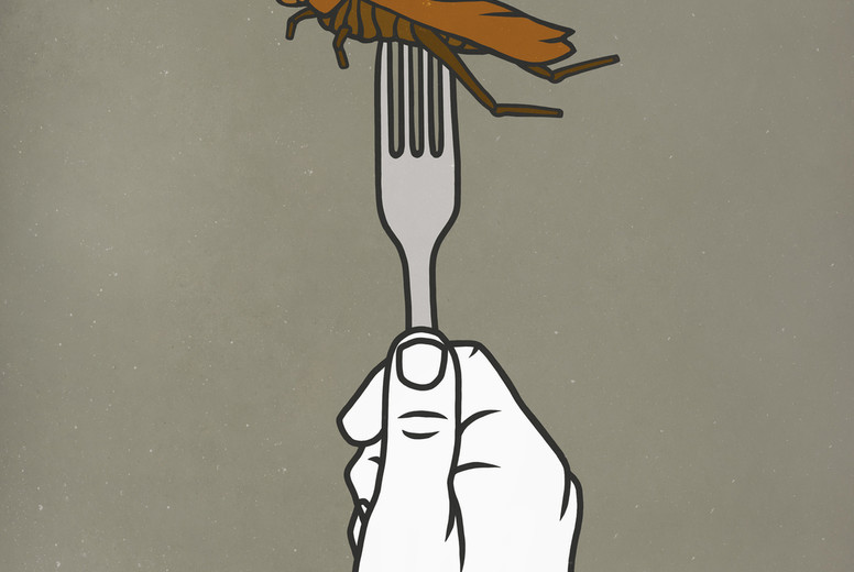 Fork piercing cockroach #01